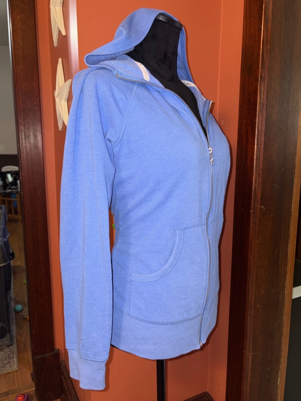 Vintage Y2K Victorias Secret Zip-Up with sequin Wings on Back - Picture 5 of 7